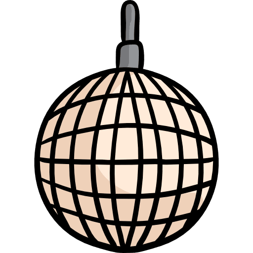 Disco ball disco ball birthday and party disco icon