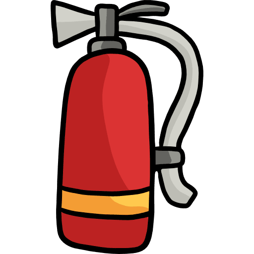 Fire extinguisher safety fire extinguisher tools and utensils icon
