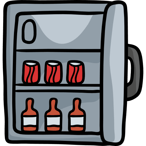 Minibar furniture and household technology food and restaurant icon