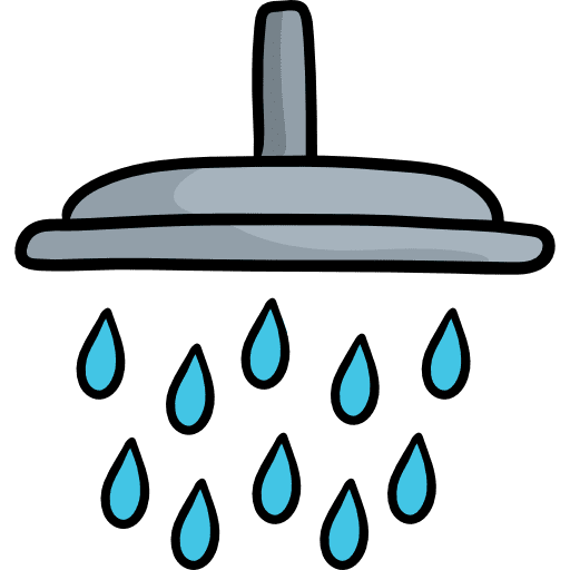Shower furniture and household relax shower icon