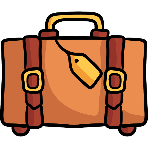 Luggage office travel baggage icon