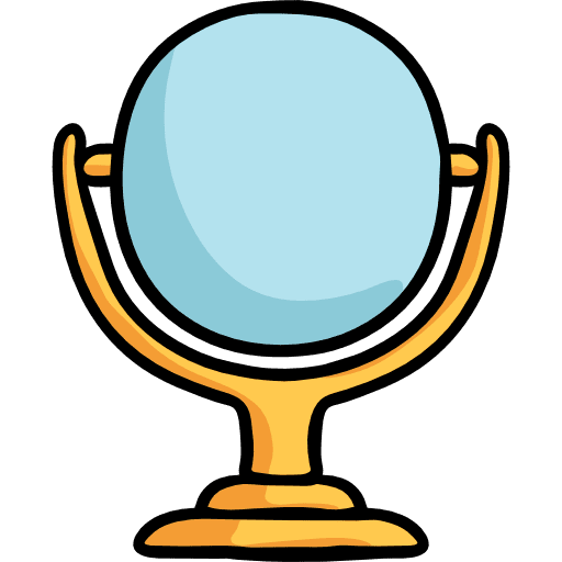 Mirror makeup beauty grooming icon