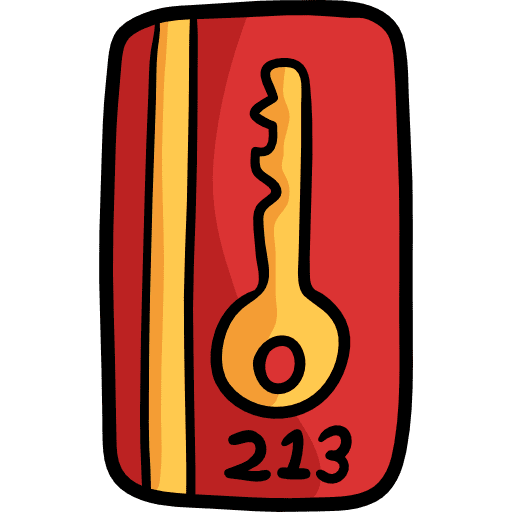 Card key holidays access card icon