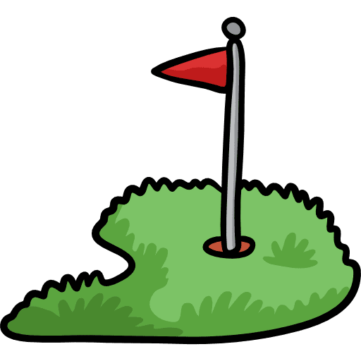 Golf golf sports and competition flag icon