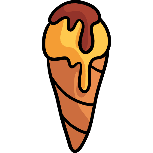 Ice cream sweet dessert summertime icon