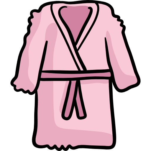 Bathrobe spa fashion bathrobe icon