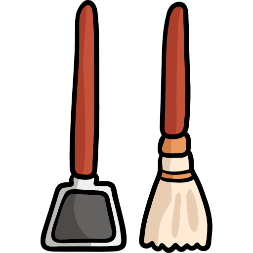 Broom sweeping clean cleaner icon