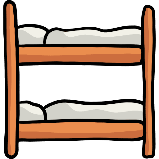Bunk rest furniture and household bunk icon