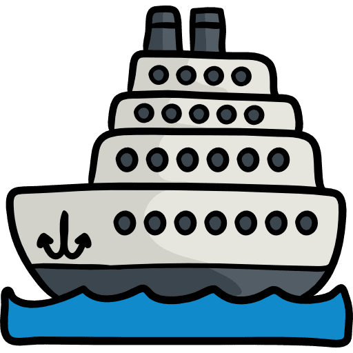 Cruise ships marine cruise icon