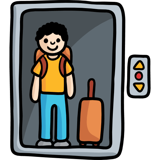 Elevator doors lift elevator icon