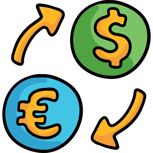 Exchange finances money fx icon
