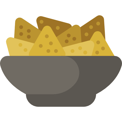 Nachos fast food mexican snack icon