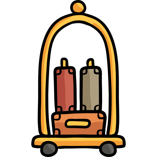 Trolley trolley baggage travel icon