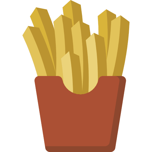 French fries fast food french fries restaurant icon