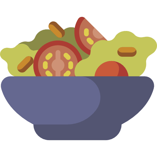 Salad healthy food vegetables organic icon
