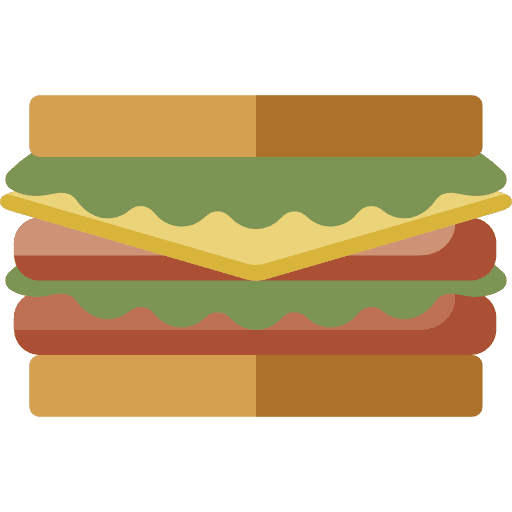 Sandwich meal snack food icon