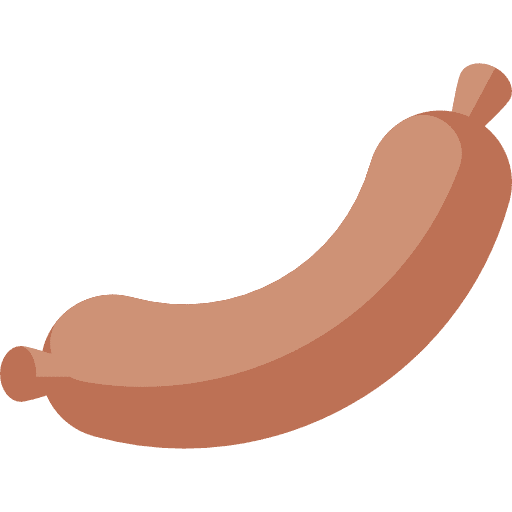 Sausage fast food junk food food and restaurant icon