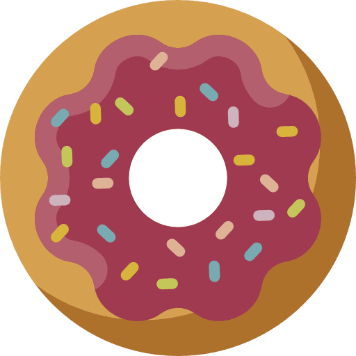 Doughnut food and restaurant sweet doughnut icon