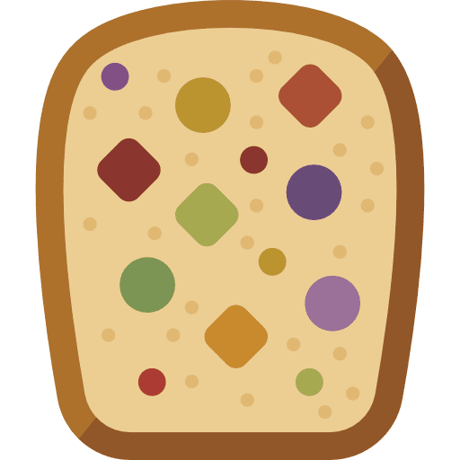Bread food and restaurant bakery toast icon
