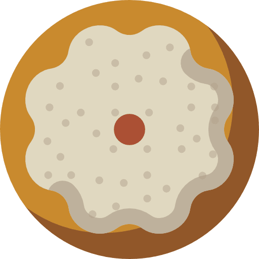 Doughnut sugar sweet dessert icon