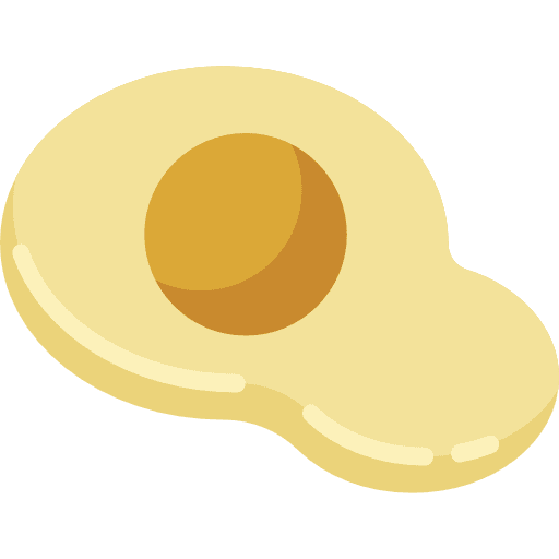 Fried egg food and restaurant food organic icon