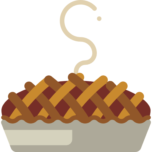 Pie food dessert bakery icon
