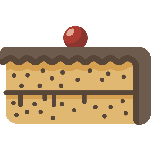 Piece of cake food bakery cake icon