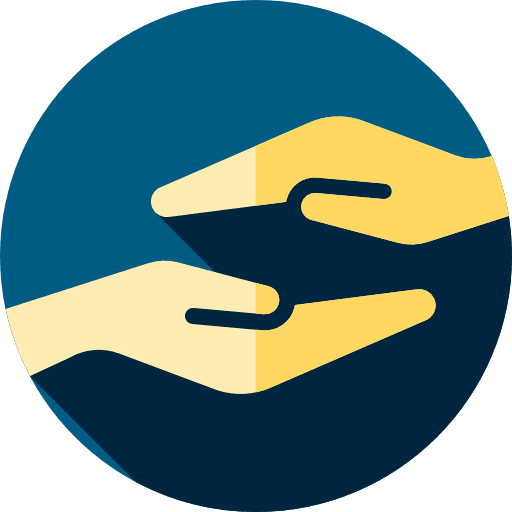 Help help hands and gestures charity icon