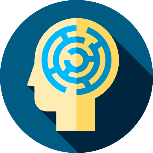 Maze complex psychology complicated icon