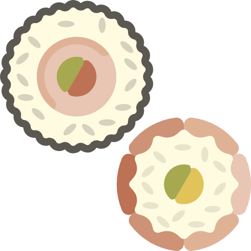 Sushi japanese food fish food and restaurant icon