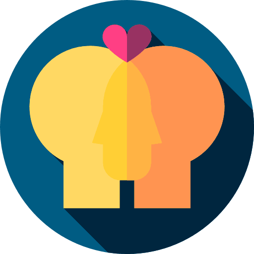 Love psychology medical love icon