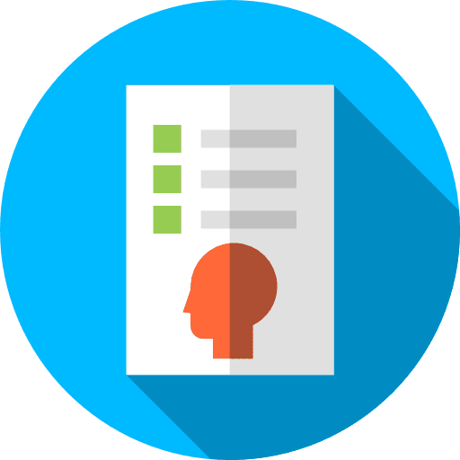 Test mental test psychology icon