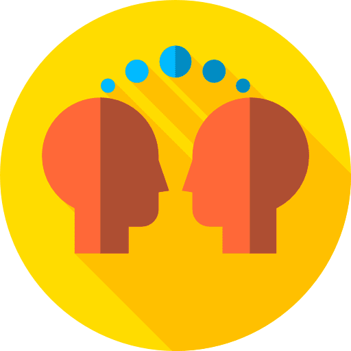 Conversation communications chatting people icon