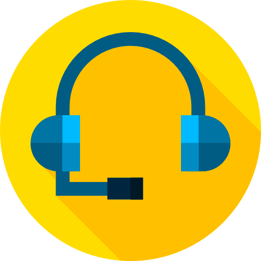Headset microphone customer service headset icon