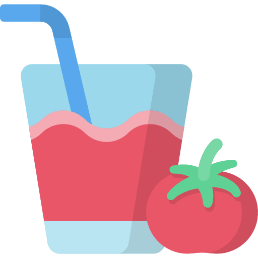 Tomato juice food and restaurant vegan tomato juice icon