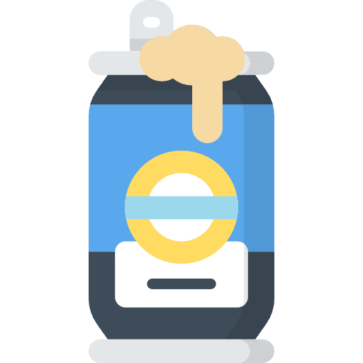 Beer food and restaurant can pub icon