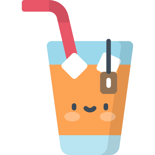Ice tea food and restaurant soda pop summer icon