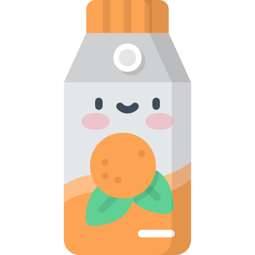 Juice kawaii fruit healthy food icon