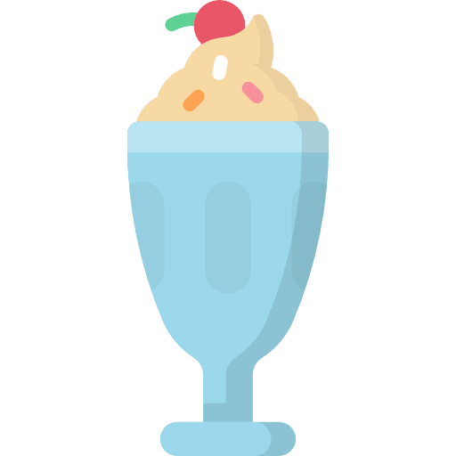 Milkshake cup drink chocolate icon