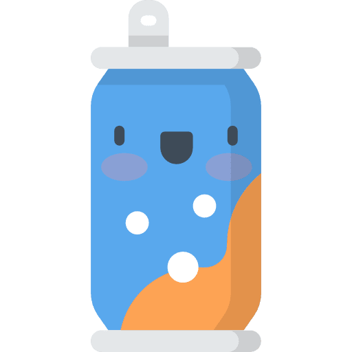 Soda sugar kawaii food and restaurant icon