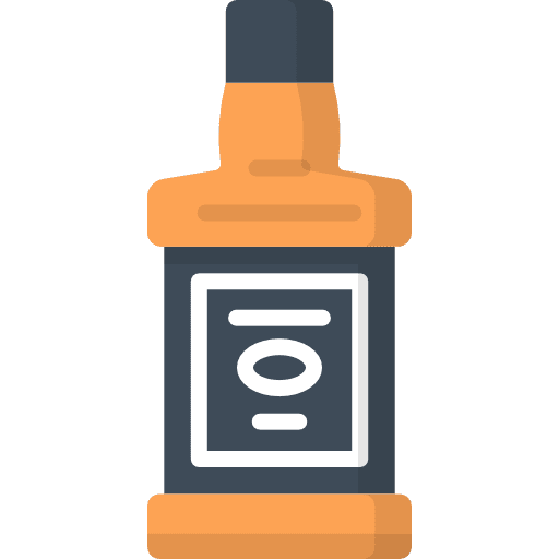 Whisky whisky alcoholic drink kawaii icon