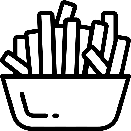 French fries french fries potatoes fast food icon