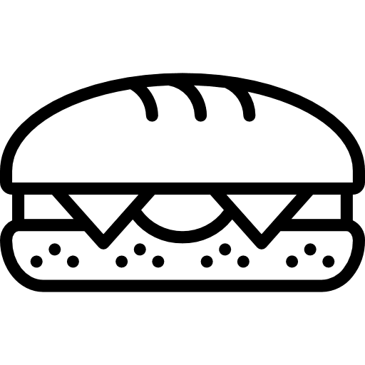 Sandwich food fast food bread icon