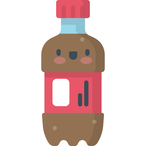 Soda bottle drink water icon