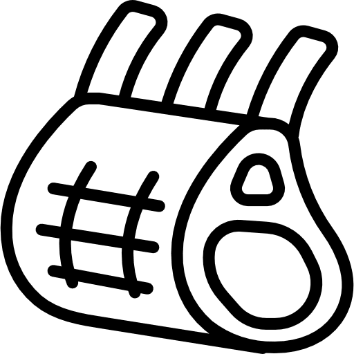 Ribs pork ribs bbq icon