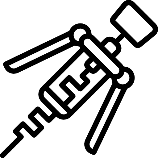 Corkscrew opener miscellaneous food icon