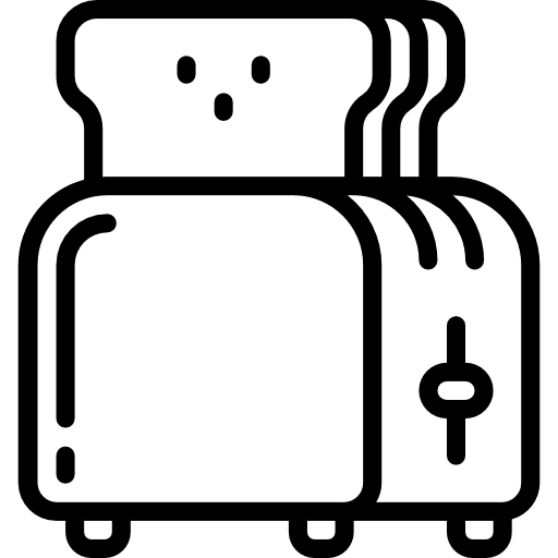 Toaster food kitchenware food and restaurant icon