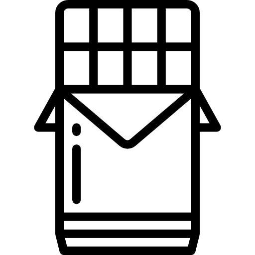 Chocolate dessert sweet food and restaurant icon