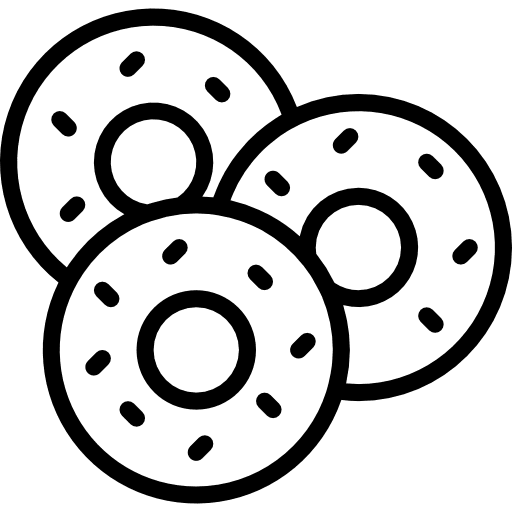 Doughnut dessert food sweet icon