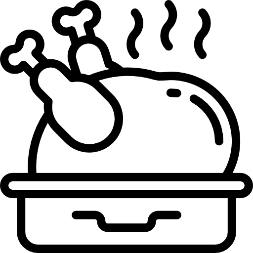 Roast chicken turkey leg chicken chicken leg icon